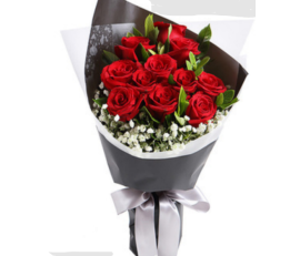 FR00401M(9stems roses arrangement)