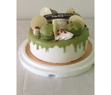 FC16-Green Tea birthday Cake from$39.99(5inches) M:$55(7inches) $69.99(7inch ice cream green tea cake)