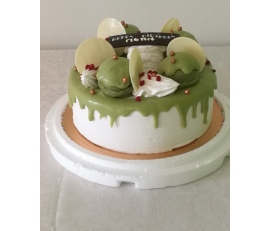 FC16-Green Tea birthday Cake from$39.99(5inches) M:$55(7inches) $69.99(7inch ice cream green tea cake)