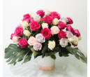 FM1711_ mix roses pot  from$299(36stems);M:$499(60stems);L:$899(99stems)