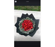 FR006-Flower Cafe strawberry bouquet from $59.99(20)M:$80(30);L:over $99(over40)