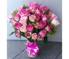 FR142（36 pink roses )from $169.99 L:$199.99 XL:$249.99with chocolate&bear.