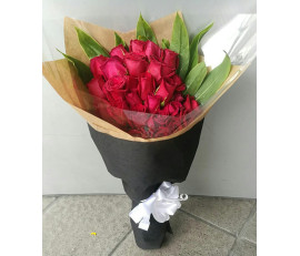 FR141(24 roses bouquet ）