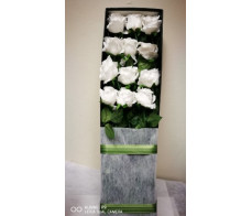 FR0979(18white rose gift box)from $149.99;M:$179.99L:$199.99